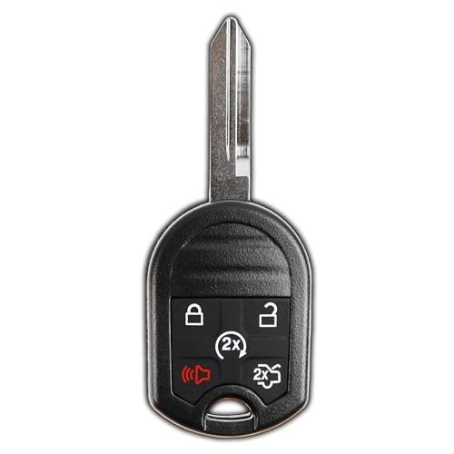 KeylessOption Key Fob Replacement for 2007 2008 2009 2010 2011 2012 2013 2014 2015 2016 2017 Ford Explorer Taurus Lincoln MKX Remote, 5-Button CWTWB1U793, Programming Guide Included - Image 1