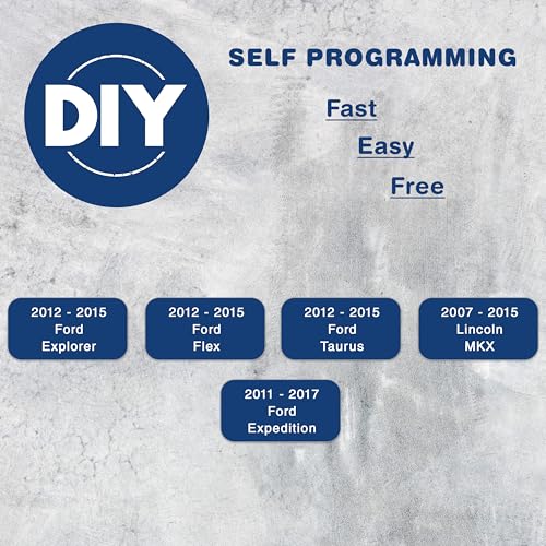 KeylessOption Key Fob Replacement for 2007 2008 2009 2010 2011 2012 2013 2014 2015 2016 2017 Ford Explorer Taurus Lincoln MKX Remote, 5-Button CWTWB1U793, Programming Guide Included - Image 3