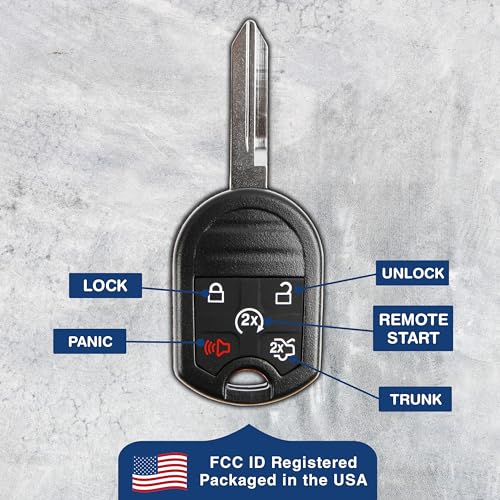 KeylessOption Key Fob Replacement for 2007 2008 2009 2010 2011 2012 2013 2014 2015 2016 2017 Ford Explorer Taurus Lincoln MKX Remote, 5-Button CWTWB1U793, Programming Guide Included - Image 5