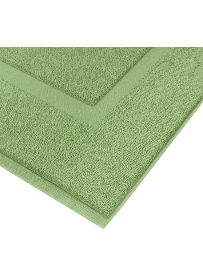 Utopia Towels UT0306 Bath Mat 100% Cotton Green Piece 1 - Image 3