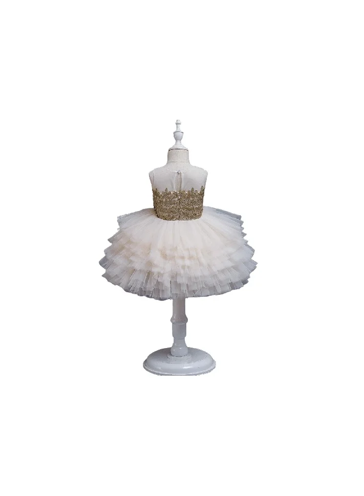 D'Daniela Tiered Tulle Dress