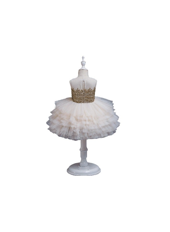 D'Daniela Tiered Tulle Dress - Image 2