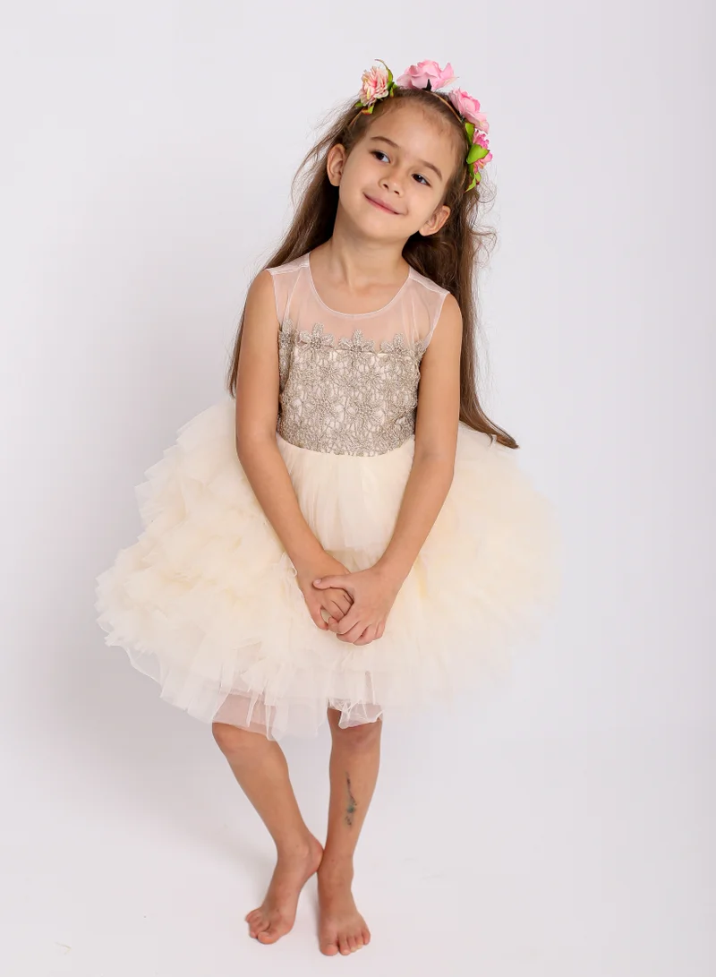 D'Daniela Tiered Tulle Dress