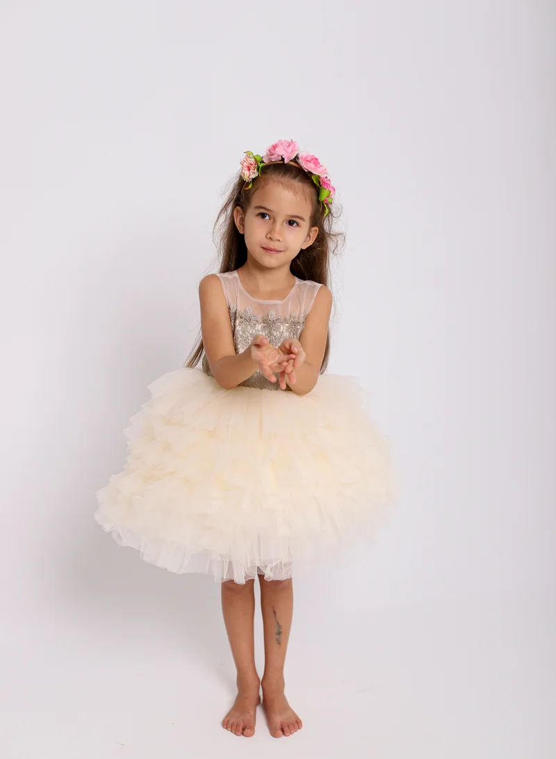 D'Daniela Tiered Tulle Dress