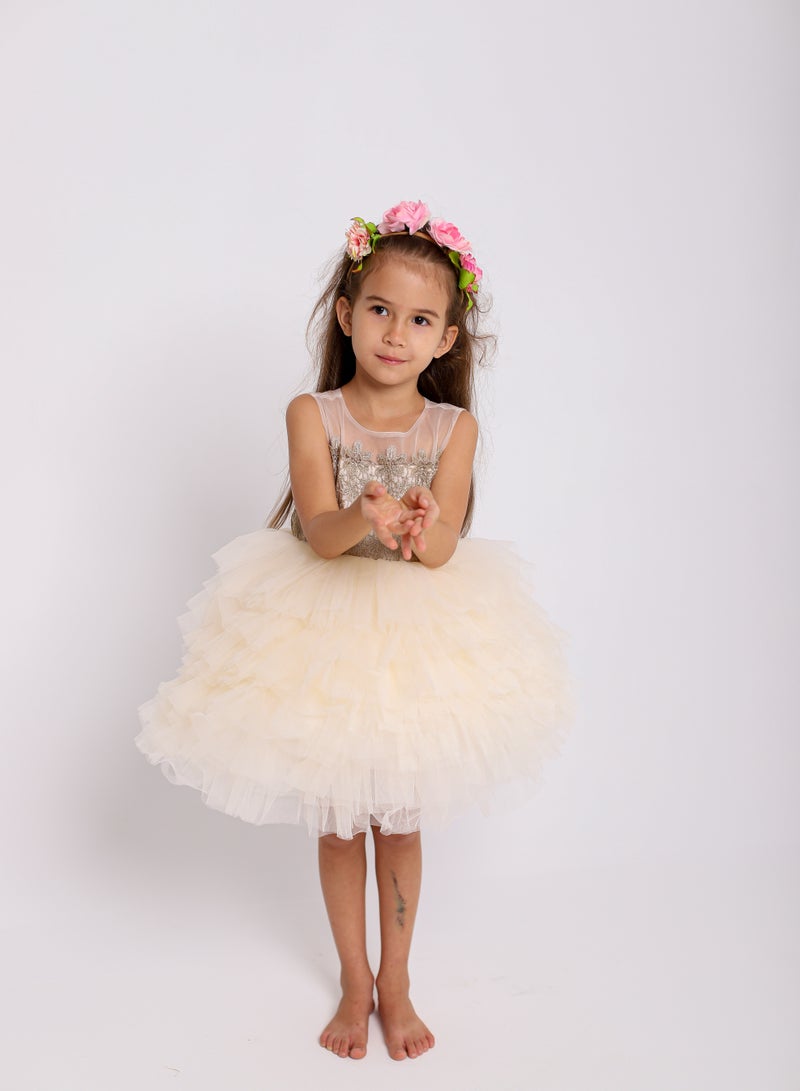 D'Daniela Tiered Tulle Dress - Image 4