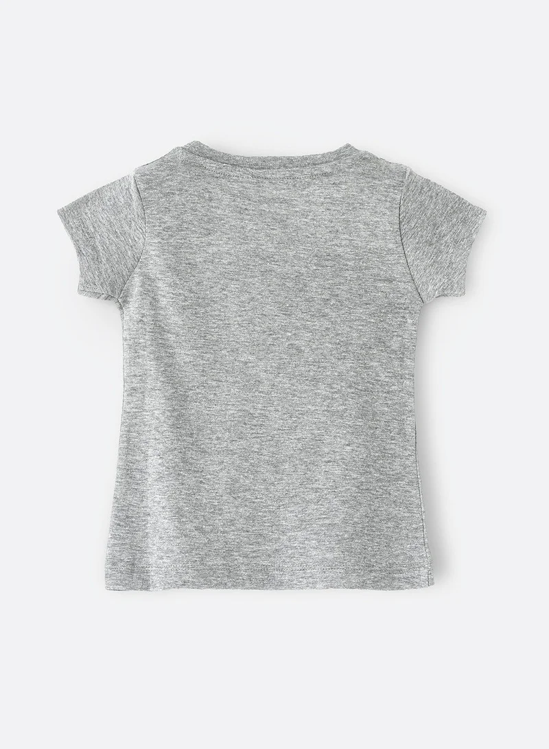 Jelliene Basic round neck graphic t-shirt
