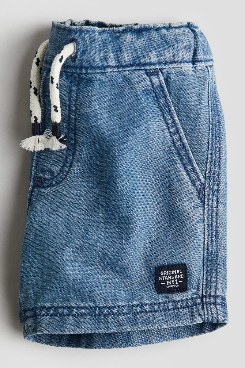 اتش اند ام شورت من نسيج التويل