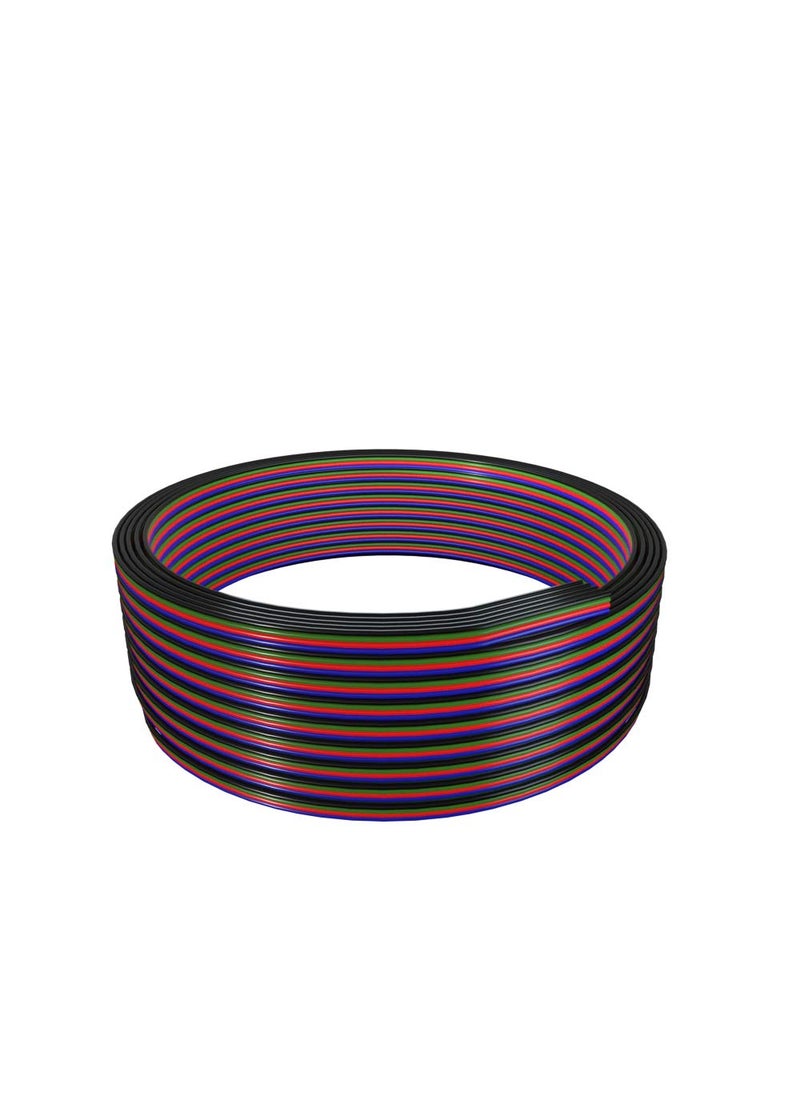 BTF-LIGHTING BTF-LIGHTING 4 Pin 32.8FT/10M 18AWG LED Strip Light Ribbon Wire Extension Cable Connection 4 Core Cord Line for Color Changing Flexible FCOB COB 5050 RGB LED Tape  - Image 1