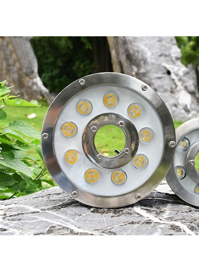 Loquat LED Aluminum Alloy Underwater Fountain Light White Light 24x24x9centimeter - Image 5