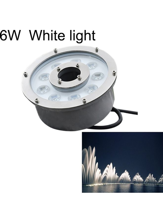 Loquat LED Aluminum Alloy Underwater Fountain Light White Light 24x24x9centimeter - Image 1