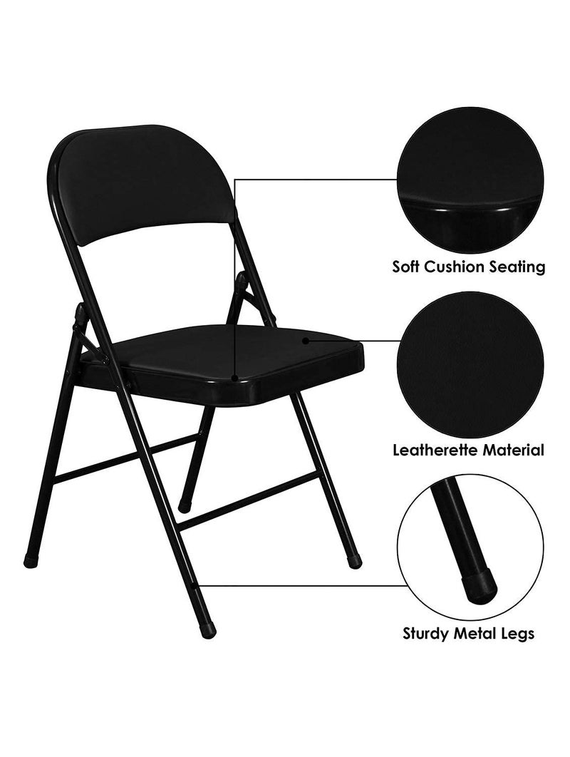 Ritmo Chair Stool Foldable Chair Foldable Chair with Padded Seats Computer Foldable Chairs Office Home Simple Dining Chair Adult Portable Foldable Chairs Dormitory Desk Chair - Image 5