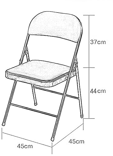 Ritmo Chair Stool Foldable Chair Foldable Chair with Padded Seats Computer Foldable Chairs Office Home Simple Dining Chair Adult Portable Foldable Chairs Dormitory Desk Chair - Image 2