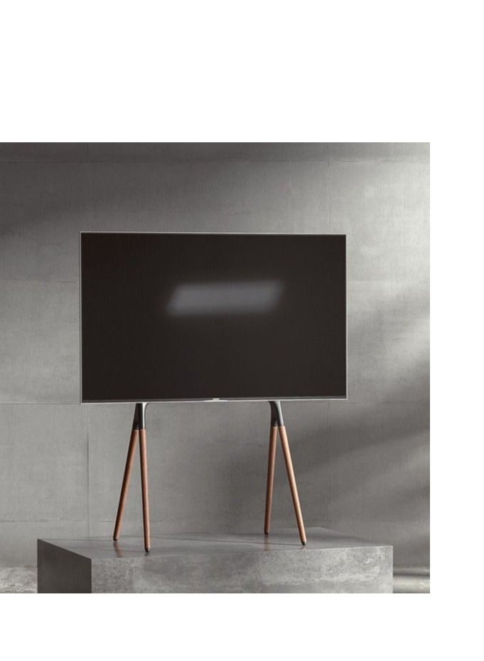 هامود حمود، حامل تلفزيون أنيق بأربعة أرجل (معدني وخشبي) لون الأرجل بني غامق، مقاس التلفزيون المقترح من 32 إلى 70 بوصة، سعة التحميل 50 كجم - Image 3