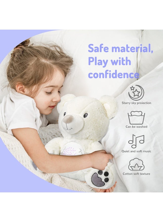 Baby Sleep Soother, Mom's Heartbeat Lullabies Soothing Sounds White Noise Machine, Auto-Off Timer Night Light Projector, Unique Toy Gifts for Babies - Image 2