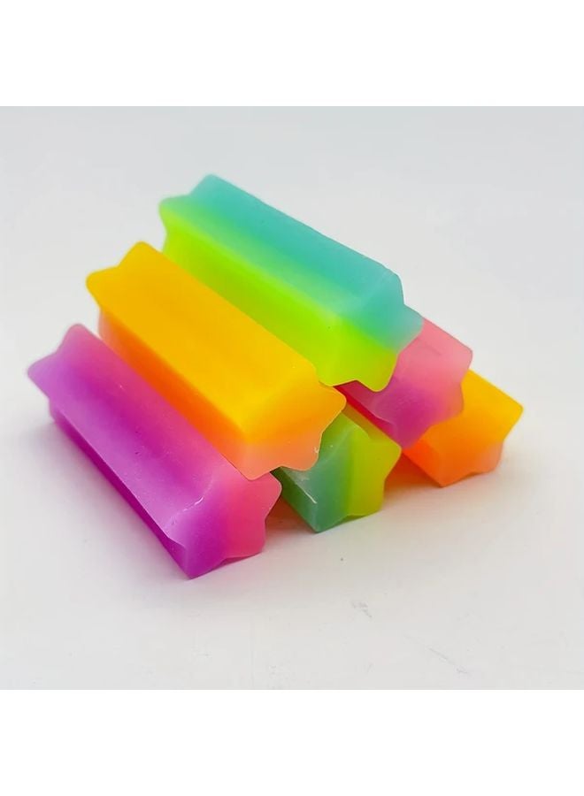 24 Pieces Lucky Star Shaped Glow In The Dark Erasers School Office Supplies Gift - Image 3