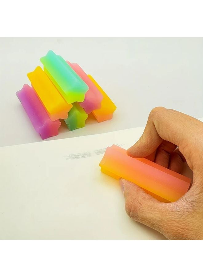 24 Pieces Lucky Star Shaped Glow In The Dark Erasers School Office Supplies Gift - Image 5