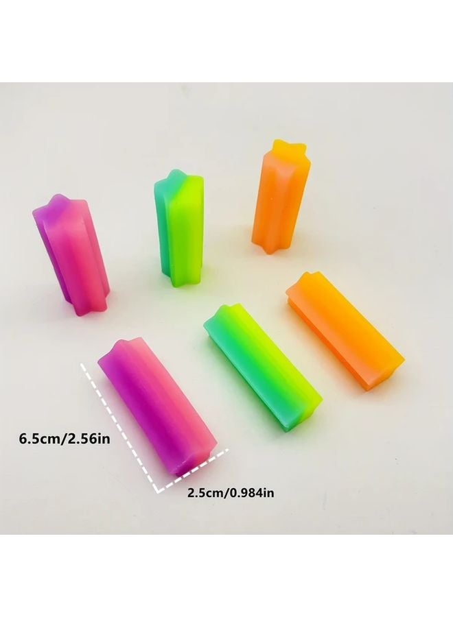 24 Pieces Lucky Star Shaped Glow In The Dark Erasers School Office Supplies Gift - Image 2