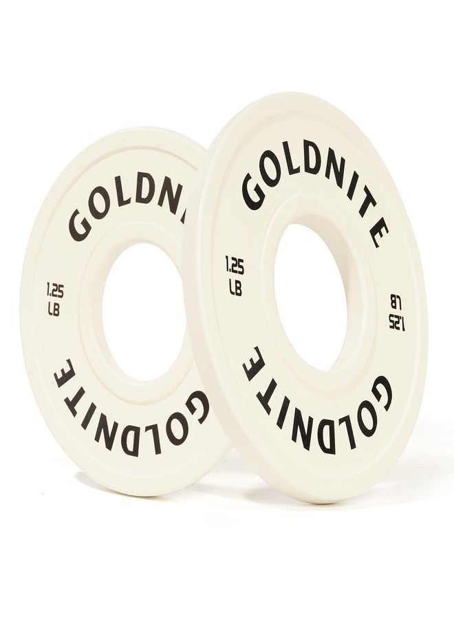 GOLDNITE Change Plates 1.25LB Set Rubber Coated Fractional Weight Plates Olympic Bumper Plates - Barbell Weights for Strength Training, CrossFit, Home Gym Workouts Powerlifting - Image 1