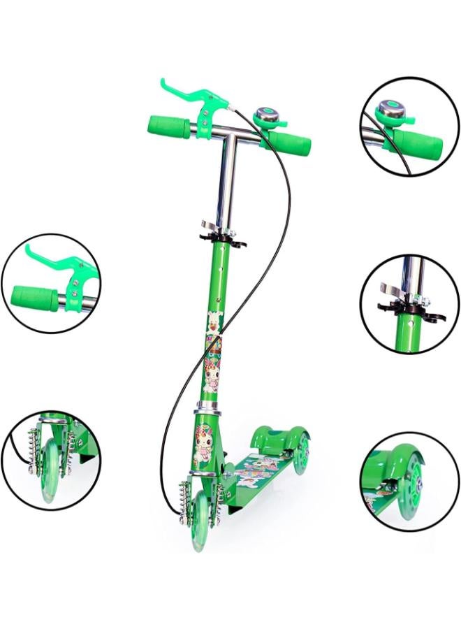 سكوتر أطفال قابل للتعديل بعجلات LED وامضة - Image 2