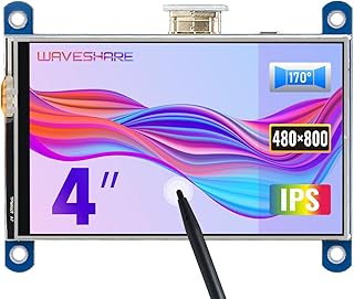 waveshare 4inch Resistive Touch Screen LCD Compatible with Raspberry Pi 4B/3B+/3A+/2B/B+/A+/Zero/Zero W/WH/Zero 2W - Image 1