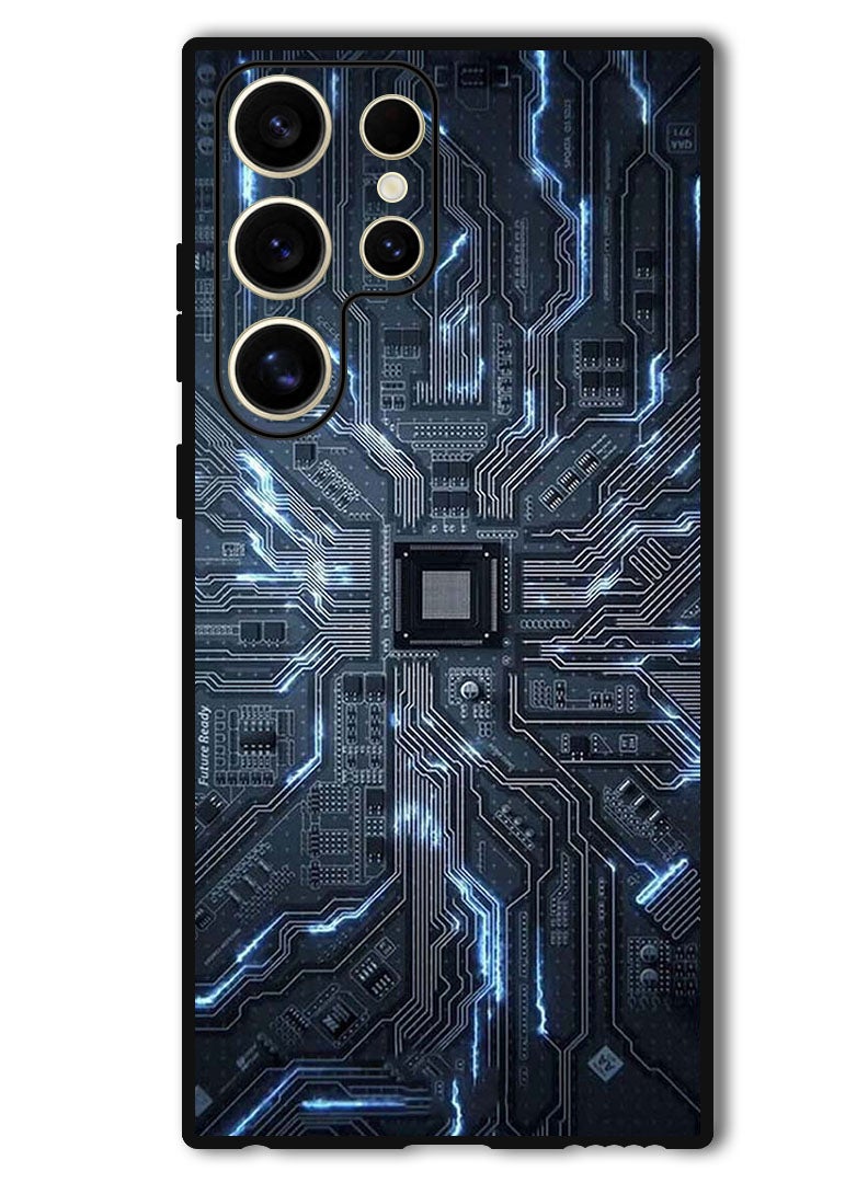 Theodor حافظة واقية مضادة للخدش والصدمات لهاتف Samsung Galaxy S24 Ultra Hardware Circuit - Image 1