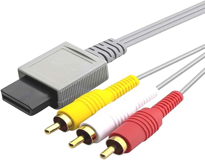 WICAREYO AV Cable Lengthened 9.8ft Audio Video AV RCA Video Cord TV Composite Cable Compatible for Wii Wii U Console - Image 3