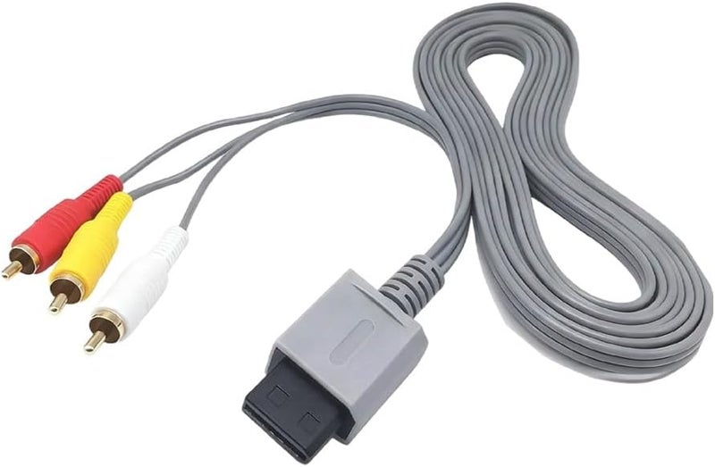 WICAREYO AV Cable Lengthened 9.8ft Audio Video AV RCA Video Cord TV Composite Cable Compatible for Wii Wii U Console - Image 1