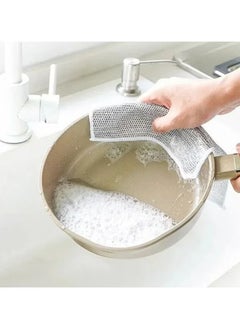 4 pcsMultifunctional Non-Scratch Wire Dish Cleaning Scouring Pad, Steel Wire Dish Cleaning Towel, Multipurpose Wire Cloth for Wet and Dry Cleaning, Scrubbing and Cleaning Dishes, Drains, Stove Tops 4 - pzsku/Z1EB12E958EA20A3E0E93Z/45/1741300619/7e22ad2c-5c92-4c6c-b720-878148d4612c