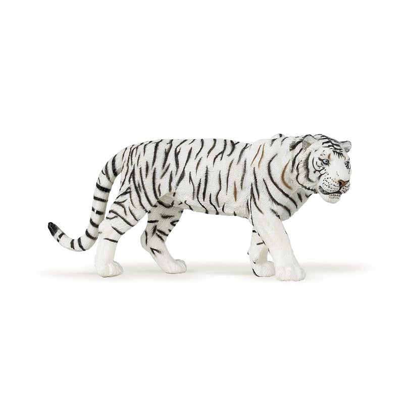 Papo - White Tiger - Realistic Figurine - for Ages 3+ - Wild Animal Kingdom Collection - Hand Painted - Highly Detailed - Durable and Educational - Gift Idea - Collectable - White Tiger Toy - Image 1