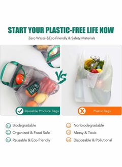 Y&D Reusable Fruit And Vegetable Hanging Storage Bag 2 pcs  - Image 4
