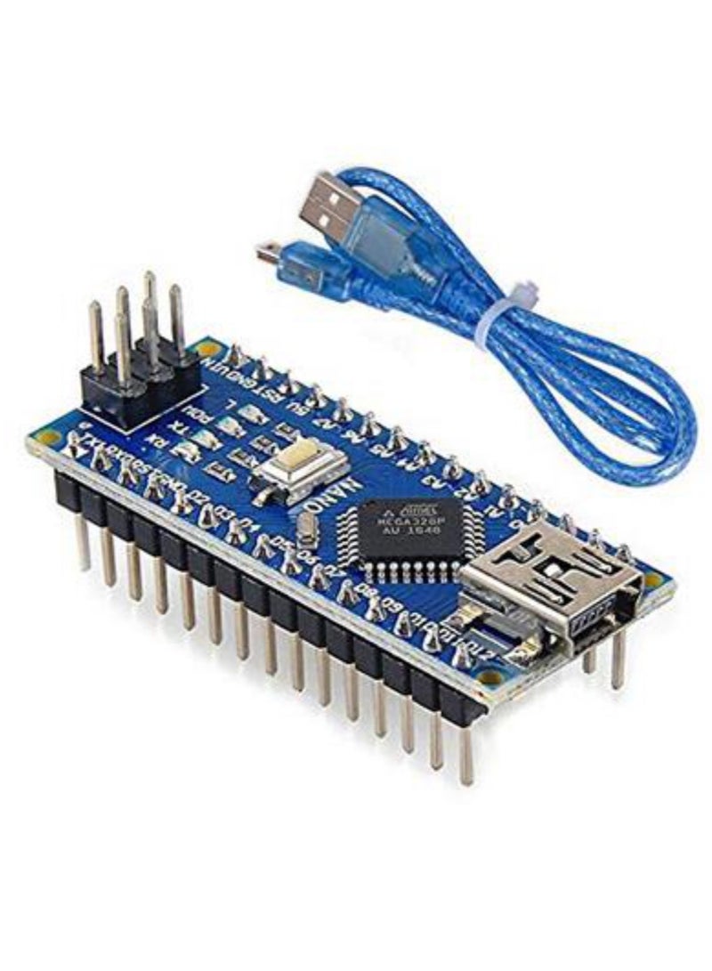 Arduino Nano V3.0 – Compact Microcontroller Board with USB Cable