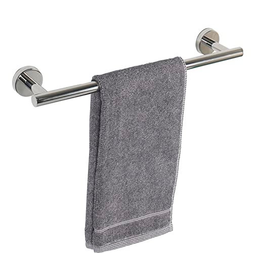 TocTen Bath Towel Bar  Thicken SUS304 Stainless Steel Bathroom Towel Holder Towel Rod for Bathroom Heavy Duty Wall Mounted Towel Rack Hanger 16IN Chrome
