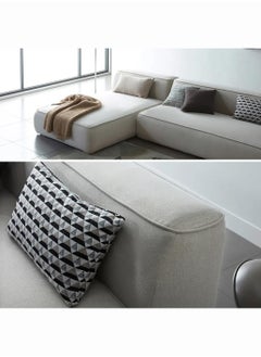 KARNAK Karnak Chelsea 3 Seater Luxury  L-Shape Velvet Sofa Color Charcoal Grey  - Image 4
