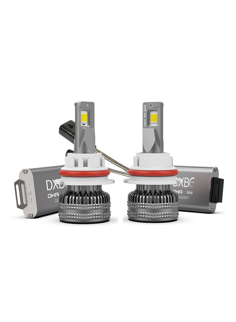 DXB-C 9004/HB1 100W 12.000LM SET 6500K LED Car Headlights 300% Brightness New 6500K Cool White Bulb High Beam and Low Beam Pack of 2 - Image 2