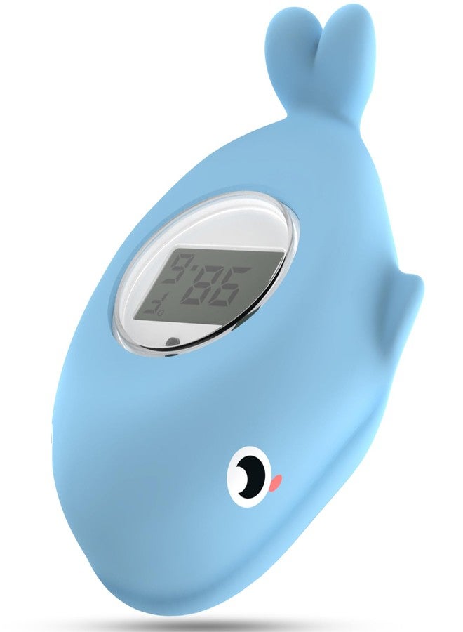 BabyElf Baby Bath Bathtub Thermometer for Infant - Safety Bath Tub Water Temperature Digital Thermometer - Floating Bathing Toy Gift for Kids Newborn Mother with Flashing Temperature Warning - Image 1