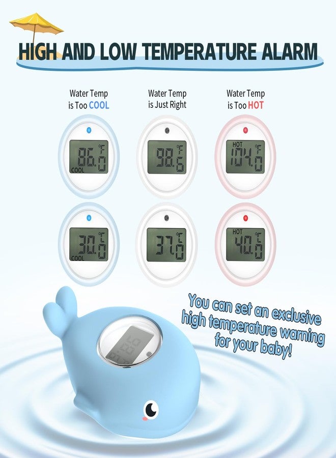 BabyElf Baby Bath Bathtub Thermometer for Infant - Safety Bath Tub Water Temperature Digital Thermometer - Floating Bathing Toy Gift for Kids Newborn Mother with Flashing Temperature Warning - Image 4