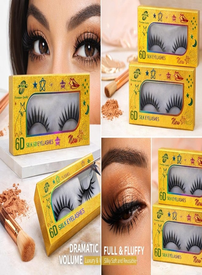 26 Cute Smile Natural Lightweight Faux Mink False Eyelashes for Women Soft, Comfortable, Reusable 5D Cat Eye Lashes, Long-Lasting, Fluttery & Wispy Eye Makeup (Pack of 2) - Image 3