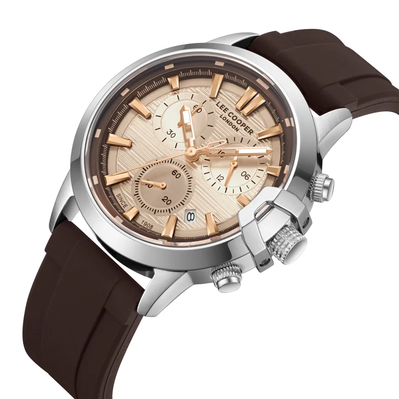 Lee Cooper  Men's SILICONE Multi Function Watch LC08267.332 - 44 mm for Men | Best Price UAE