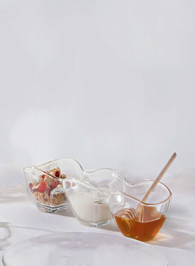 Barski - European Quality - Glass - 3 Sectional - Relish Dish - 15" Long - Made in Europe - Image 2