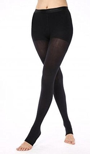 BriteLeafs Sheer Compression Pantyhose 20-30 mmHg, Firm Support, Open Toe (Small, Black) - Image 3