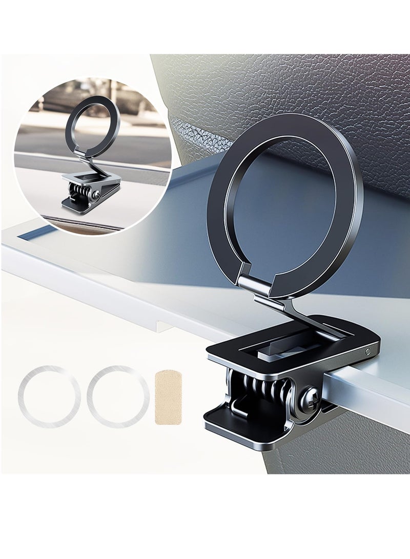 Excefore Car Mount, Magnetic Phone Holder Clamp for Desktop, Hands-Free Magnet Travel Phone Car Holder, Dash Mount for iPhone 15 14 13 12 Pro Max Mini Cases & All Phones - Image 1