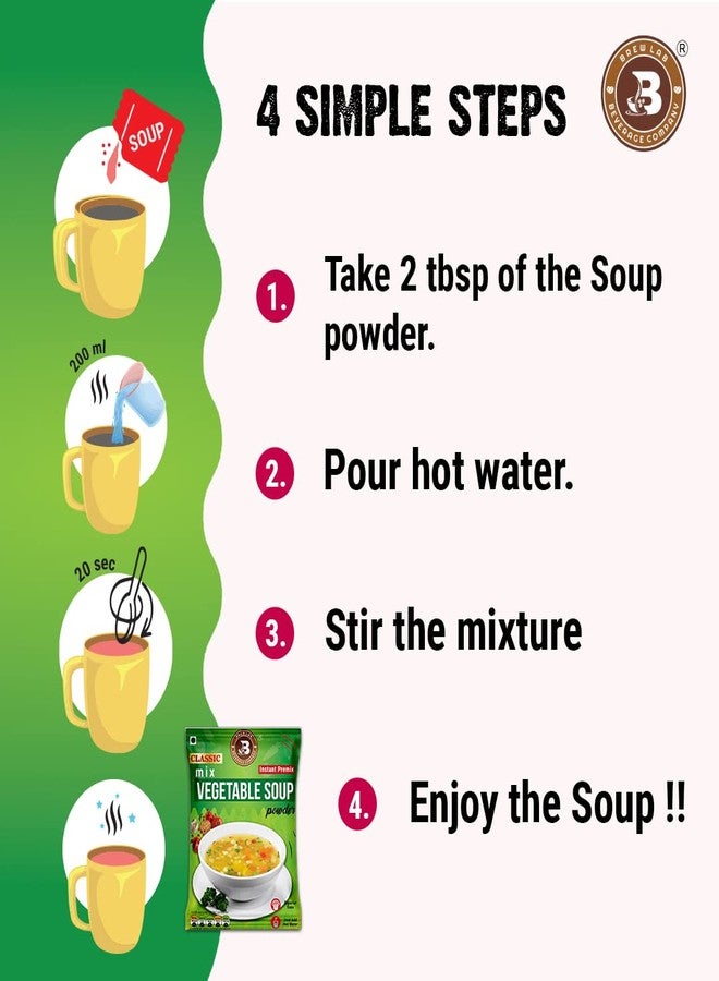 Brew Lab Healthy & Tasty Classic Mix Vegetable Soup Powder | Suitable For Vending Machines | Quick and Easy Preparation | (1Kg) - Image 5