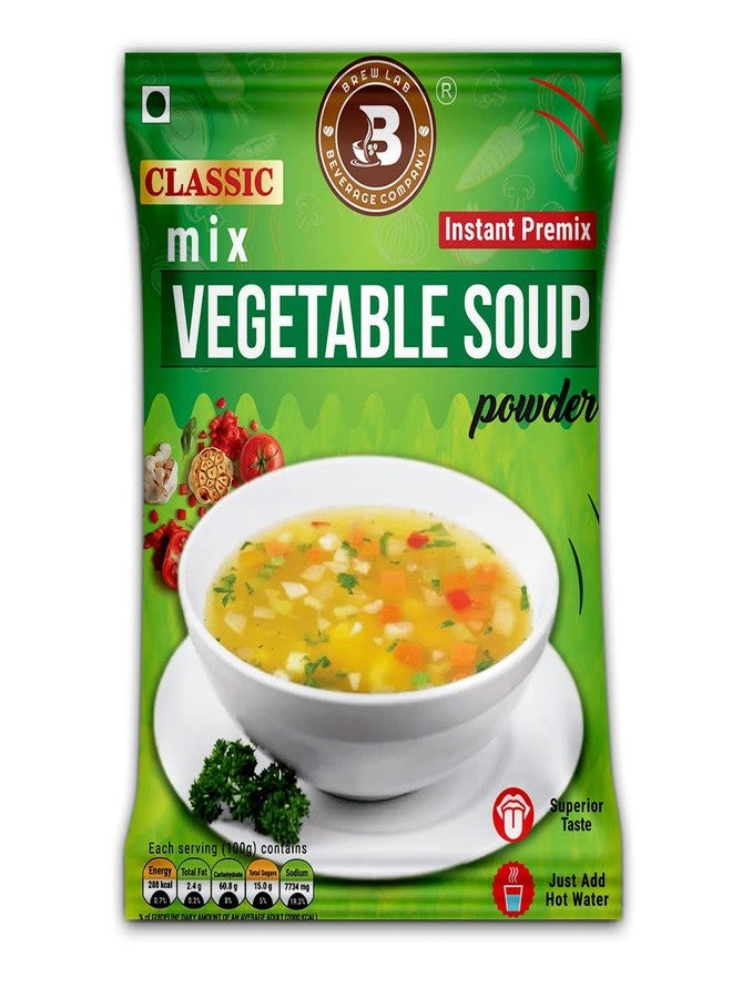 Brew Lab Healthy & Tasty Classic Mix Vegetable Soup Powder | Suitable For Vending Machines | Quick and Easy Preparation | (1Kg) - Image 1