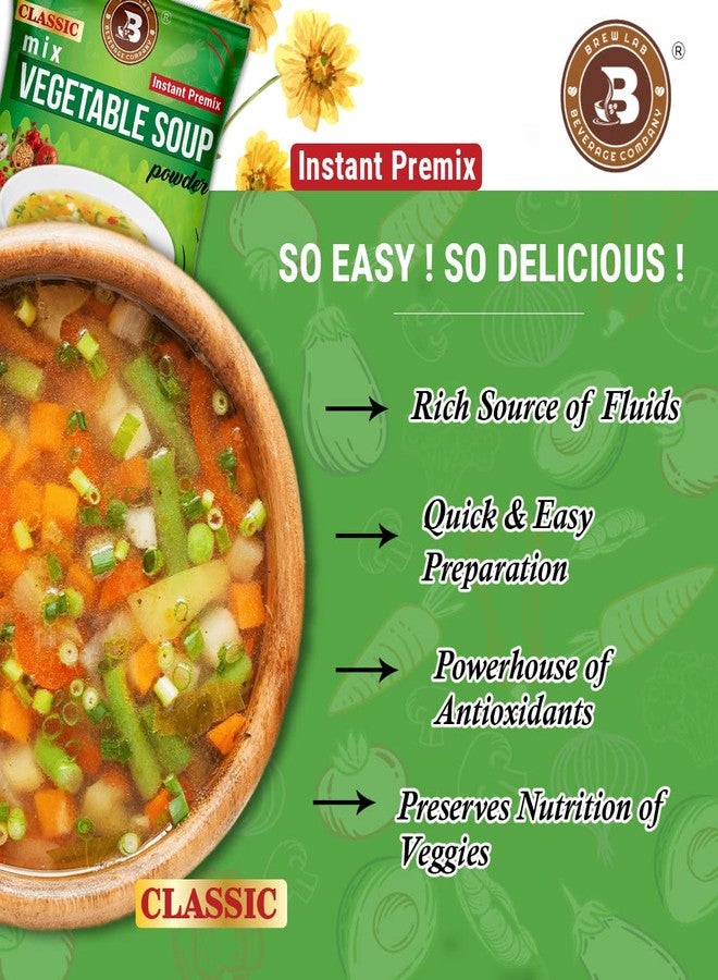 Brew Lab Healthy & Tasty Classic Mix Vegetable Soup Powder | Suitable For Vending Machines | Quick and Easy Preparation | (1Kg) - Image 3