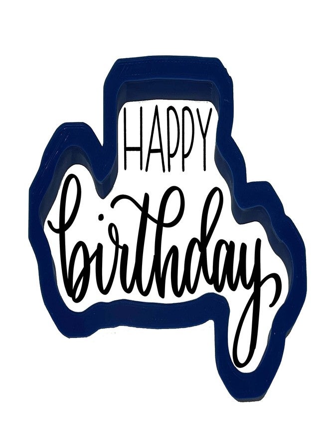 Bundle of Fun Happy Birthday Word Outline Cookie Cutter (5 inch) - Image 2