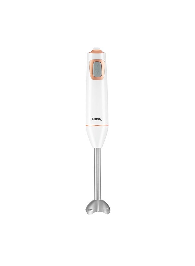 TANK Tank Hand Blender with 600ml BPA Free Beaker & 500ml Chopper, 5 Speed Control + Turbo, 600 Watts, White, CM-6003-1 - Image 2