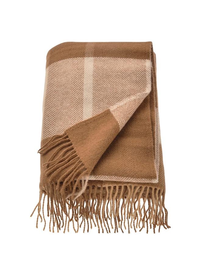 Zaboon Throw, light brown, 130x170 cm  - Image 1