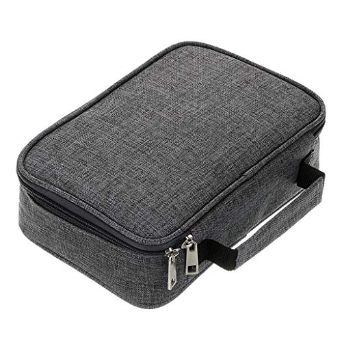 BTSKY حافظة أقلام BTSKY® بسعة عالية بسحاب - حقيبة أدوات مكتبية متعددة الوظائف 72 فتحة لحافظة أقلام ملونة حقائب أقلام محمولة مع 2 أكمام قابلة للإزالة رمادي - Image 1