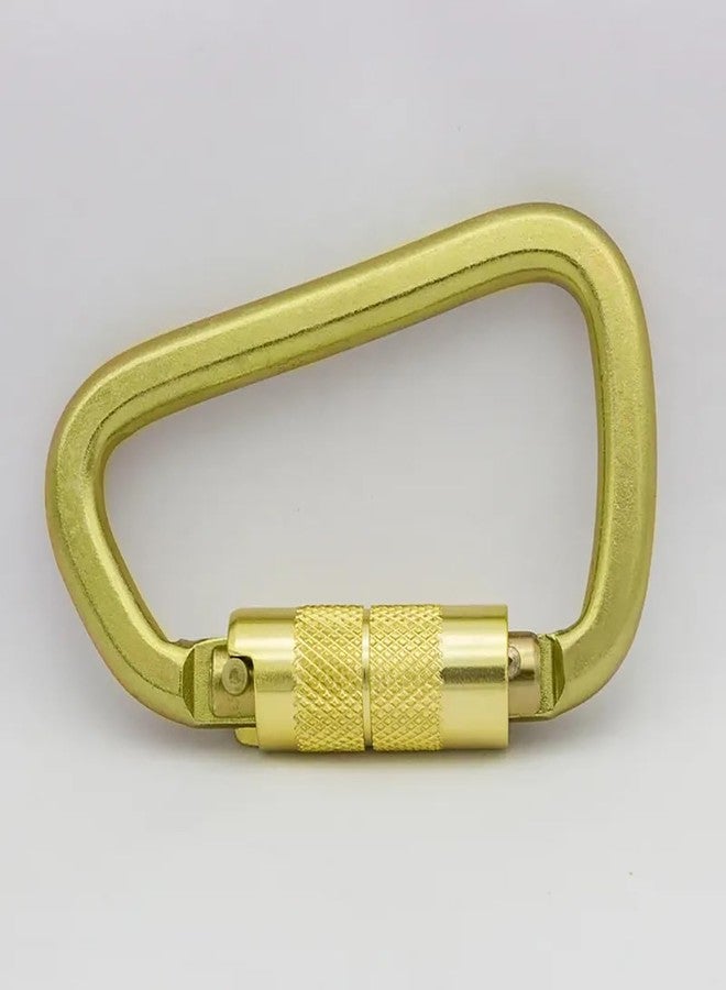 BYANG Auto Locking Carabiner 30KN=6500lbs Heavy Duty Large Clip Climbing Carabiner Twist Lock Carabiners for Rock Climbing, Camping, Gym,Rescue (CE Rated,D Shape),Gold - Image 5
