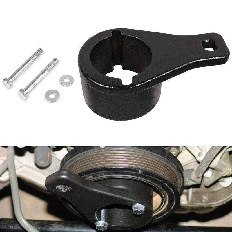 Yoursme for Lexus and Toyota Harmonic Damper Pulley Holder Crankshaft Crank Holding Removal Wrench Tool with 2PCS Crank Bolts